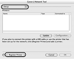 canon ij network tool port not used current setting