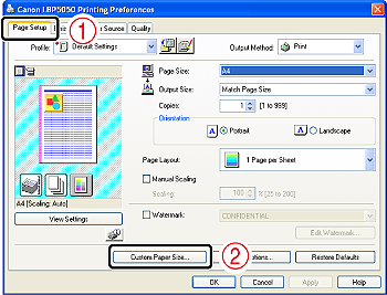 S a l i load custom paper in manual feed slots