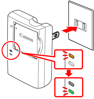 battery charger light blinking