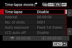 canon 6d mark ii video settings