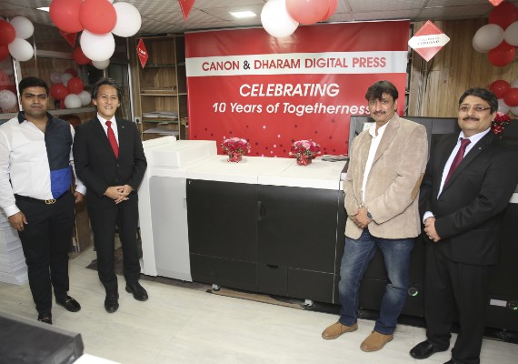 Canon India reinforces its foothold in North India; marks the first installation of imagePRESS C10010VP in Delhi