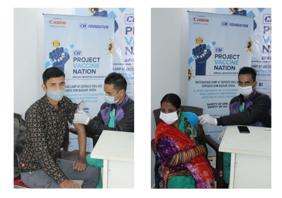 Canon India collaborates with the CII Foundation in furthering the COVID-19 vaccination drive for the underprivileged in India