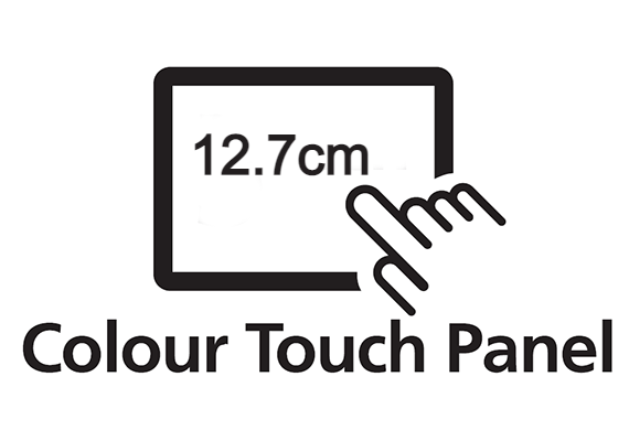 12.7cm touch panel