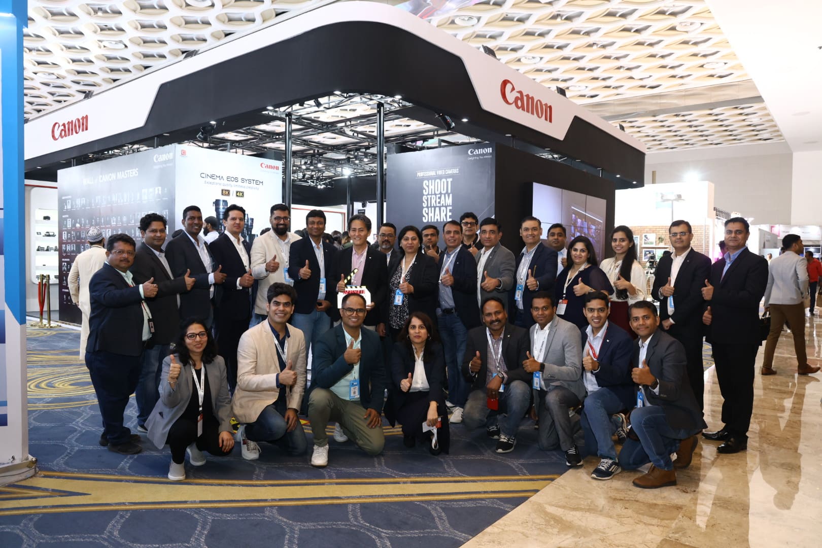 Canon unveils its latest range of innovative technology for cinematography and broadcasting industry at the Broadcast India  Show 2023