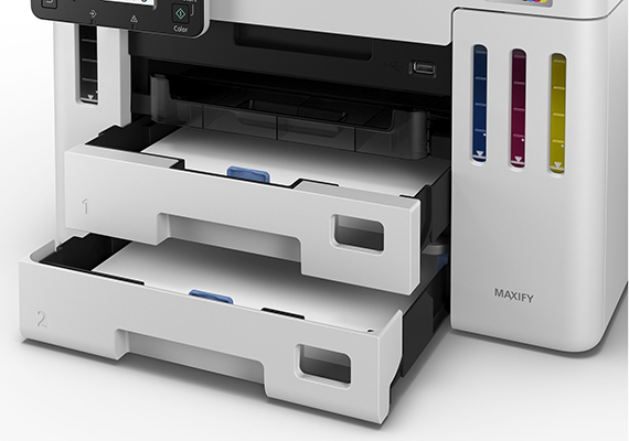 Large Paper Capacity for High-Volume Printing
